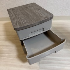 【美品】　アイリスオーヤマ　収納ケース　A4    アッシュグレーの画像