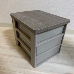 【美品】　アイリスオーヤマ　収納ケース　A4    アッシュグレーの画像