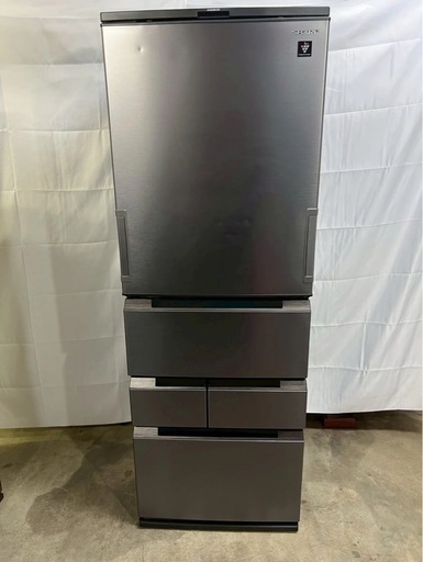 【成約済み】【12ヶ月保証】SHARP 5ドア冷蔵庫 SJ-MW46J-H 2021年製 457L 両開き
