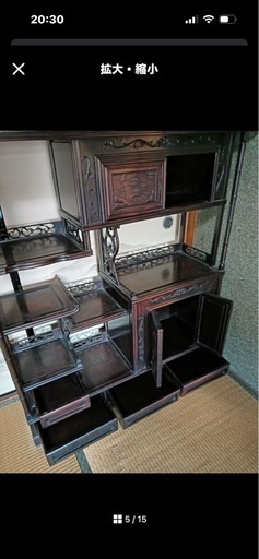 茶棚　茶箪笥　和タンス　アンティーク飾り棚