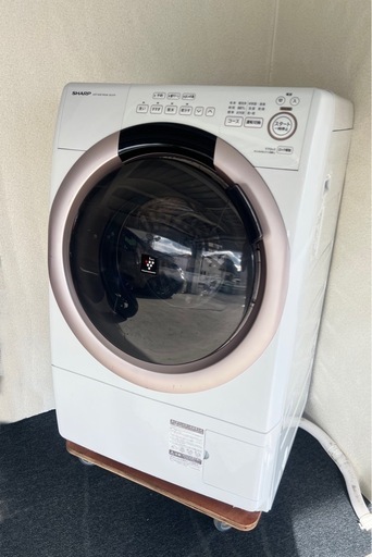sharp シャープ ドラム式洗濯機 (ES-S7G-NL) 7/7kg、2022年モデル、洗浄力抜群??、35km以内送料無料??（