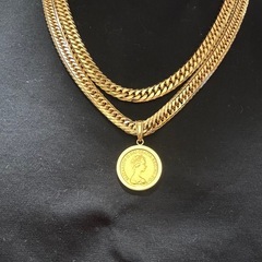 k18 16面カットトリプル 喜平ネックレス 100.7g 60cmの画像