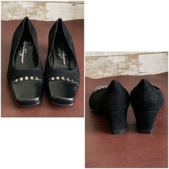 サルバトーレフェラガモ【22㎝位】パンプス☆クリーニングお手入れ済6374の画像