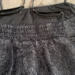 サマンサモスモス　ブルー　Samansa Mos2 ラメフェザーキャミビスチェの画像