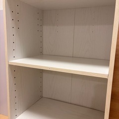 3段カラーボックス＋延長台の画像