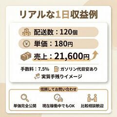 【手残り目安36万円】単価180円×120個のリアルな数字公開！IT視点で無駄を省く軽貨物の画像