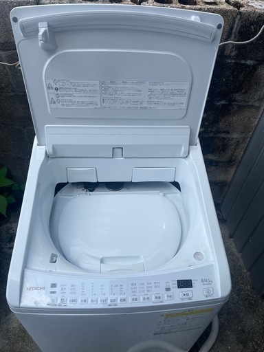 日立　洗濯乾燥機ビートウォッシュ　8kg（乾燥4.5kg）
