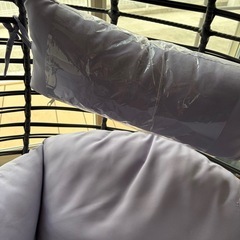 【美品】ハンギングチェア（吊り下げ式チェア）クッション付き／室内・ベランダOKの画像