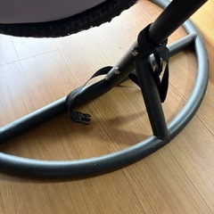 【美品】ハンギングチェア（吊り下げ式チェア）クッション付き／室内・ベランダOKの画像