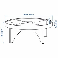 【新品未使用】 IKEA STOCKHOLM 2025 ローテーブルの画像