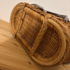 カゴバッグ　　バスケット　横長サイズの画像