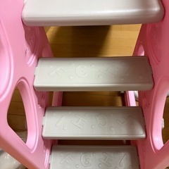 ジャングルジム すべり台＆ブランコ ピンクの画像