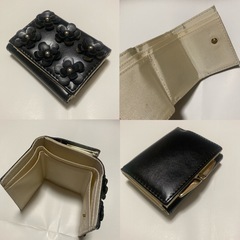 サンダル、ハンドバッグ、三つ折り財布の画像