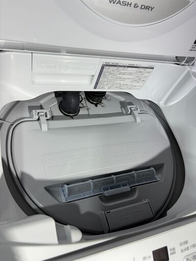美品！　SHARP　縦型洗濯乾燥機　脱水6,5キロ　乾燥3,5キロ　2023年モデル　