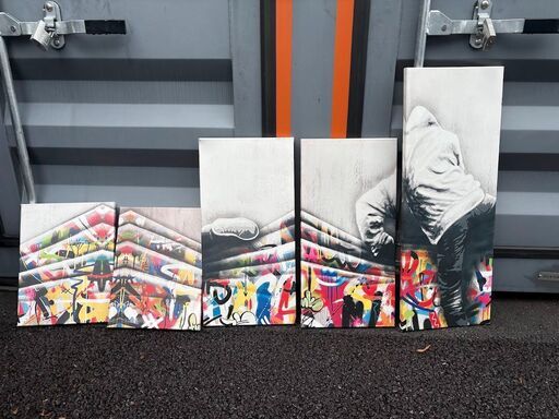 【店舗・サロンに】壁掛けアートパネル5枚セット｜すぐ使える・空間がおしゃれに｜5000円