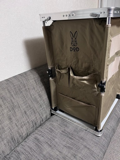 新品未使用　DOD折りたたみキッチンテーブル　カラー:  ベージュ