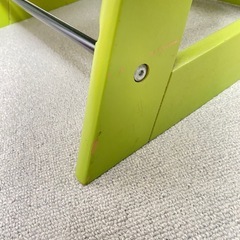 ベビー 子ども用 ハイチェア（黄緑）譲ります の画像