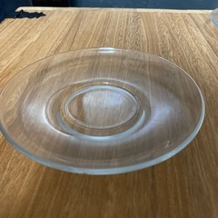ガラスのカップ&ソーサー2客の画像