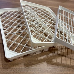 【決まりました】折り畳み 収納棚 積み重ね棚 シンク下 キッチン ラックの画像