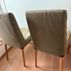 【傷なし・美品】ニトリ ダイニングチェア 2脚セット（うるま市引取り）他商品も多数あり、お気軽にお問い合わせくださいの画像