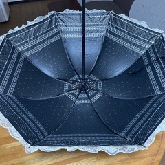 折りたたみ日傘　フリル　の画像