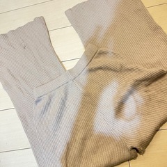 GRL完売✨ フロントスリットハイネックトップスｘワイドパンツニットセットアップの画像