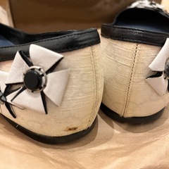 GUCCI 装飾付きフラットシューズ 37 1/2の画像