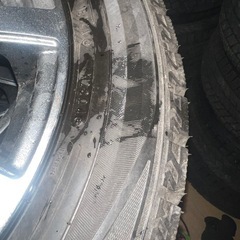 185/60r15スタッドレスタイヤダンロップ22週24年製とアルミホイール4本の画像