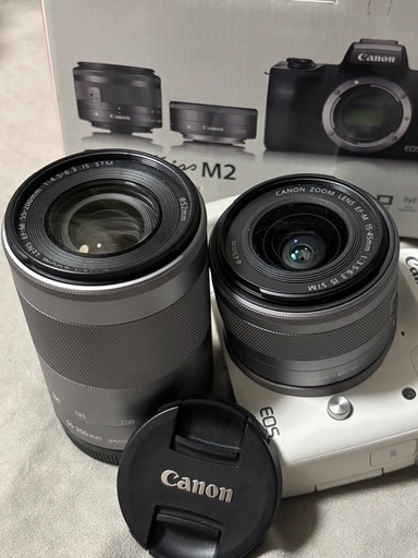 EOSKiss M2  ダブルズームキット ホワイト 直接も可能   値下げしました