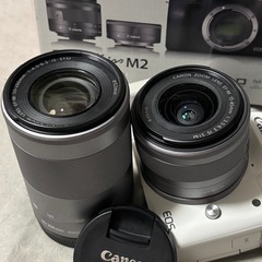 EOSKiss M2  ダブルズームキット ホワイト 今週中なら1万円引きの画像