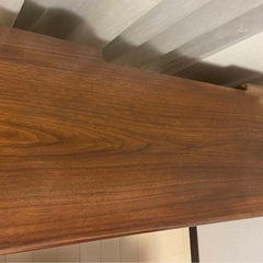 レトロ デスク PCデスク テーブル 木製 机 コスガ　書斎 ウォールナット材の画像