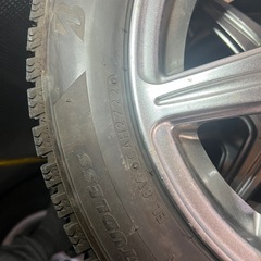155/65r14スタッドレスタイヤbridgestone27週2022年製とアルミホイール4本の画像