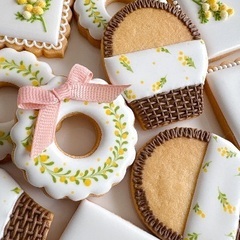 春色ミモザのアイシングクッキーワークショップ