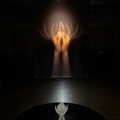 アート作品『蓮のように』アクリル板×彫刻×鏡｜一点物｜の画像