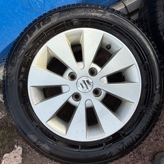 夏タイヤ　
SUZUKI ワゴンR純正ホイール +(BRIDGESTONE ECOPIA)set 165/70R14 の画像