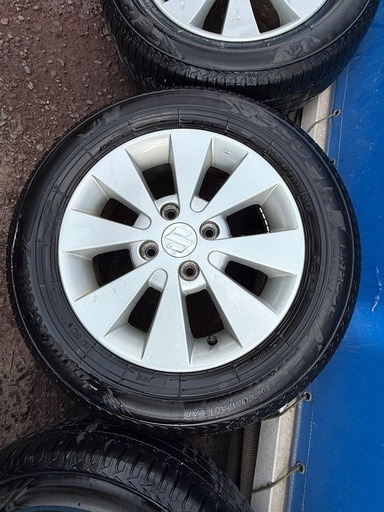 夏タイヤ　
SUZUKI ワゴンR純正ホイール +(BRIDGESTONE ECOPIA)set 165/70R14 