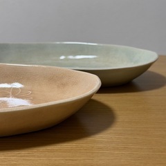 楕円皿　2枚セットの画像