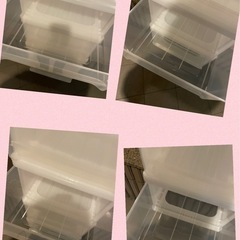 衣装ケース　ロング4段　クリア　　　　管A5の画像