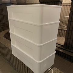 衣装ケース　ロング4段　クリア　　　　管A5の画像