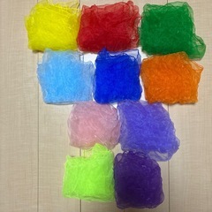 シフォン　リトミック　スカーフ10枚セット知育玩具　モンテッソーリ　おうち　ダンス　カラフルの画像