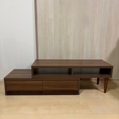 【美品✨】🌿‬伸縮テレビ台 ATICA／幅106〜193cm調整可の画像