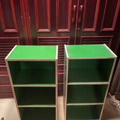 カラーボックス　2個　グリーンの画像