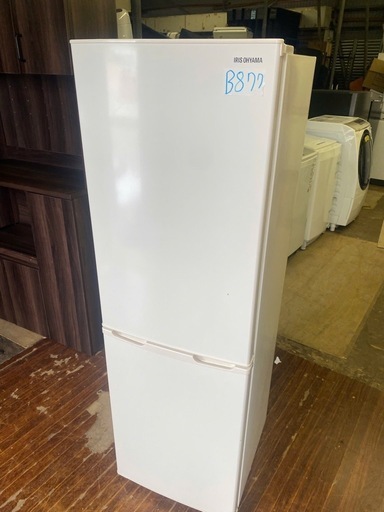 NO B877?福岡市内配送設置無料✨?冷蔵庫 162L 一人暮らし 2ドア 家庭用 幅47.4cm IRSE-16A-CW ホワイト