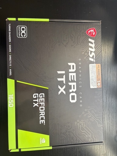 パソコン GeForce GTX 1650 AERO ITX 4G OC