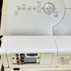 ⭐️この一台でOK！⭐️EPSONプロジェクターセット⭐️ホームシアター⭐️お手軽DVD一体型⭐️大画面⭐️の画像