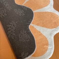 円形ラグ カーペット 花形 直径100cm  の画像
