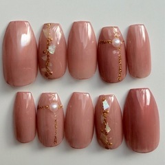 ネイルチップ　ネイル　つけ爪　ニュアンス　大人　オフィス
の画像