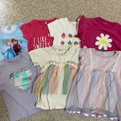 【取引者決定しました】中古　子ども服セット　120㎝（2枚110㎝あり）パジャマあり　女の子　　春夏の画像