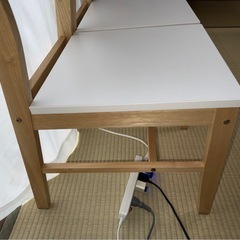 ダイニングチェア　定価13,600円　(DCテッサ YA NA/WH) ニトリ　２脚 3508078の画像