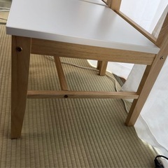 ダイニングチェア　定価13,600円　(DCテッサ YA NA/WH) ニトリ　２脚 3508078の画像